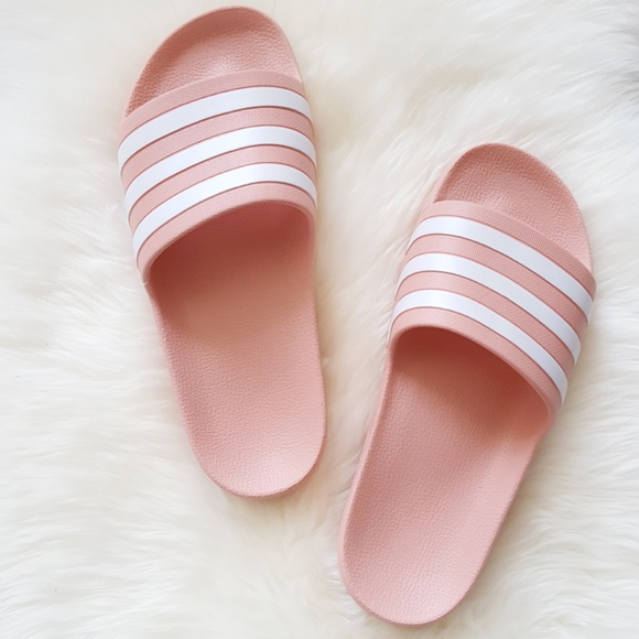 ADIDAS WOMEN'S SWIM ADILETTE AQUA SLIDES - Picture 3 of 8